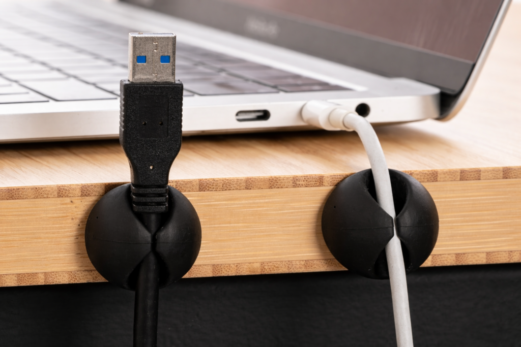 best cable clips for desk cable management setup