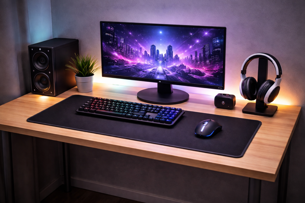 desk mat for desk setup clean workspace