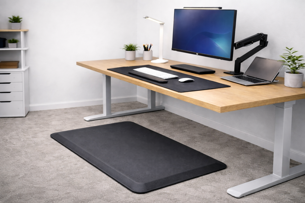 ergonomic desk accessories workspace setup