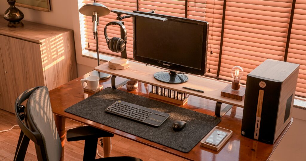 standing table cable management