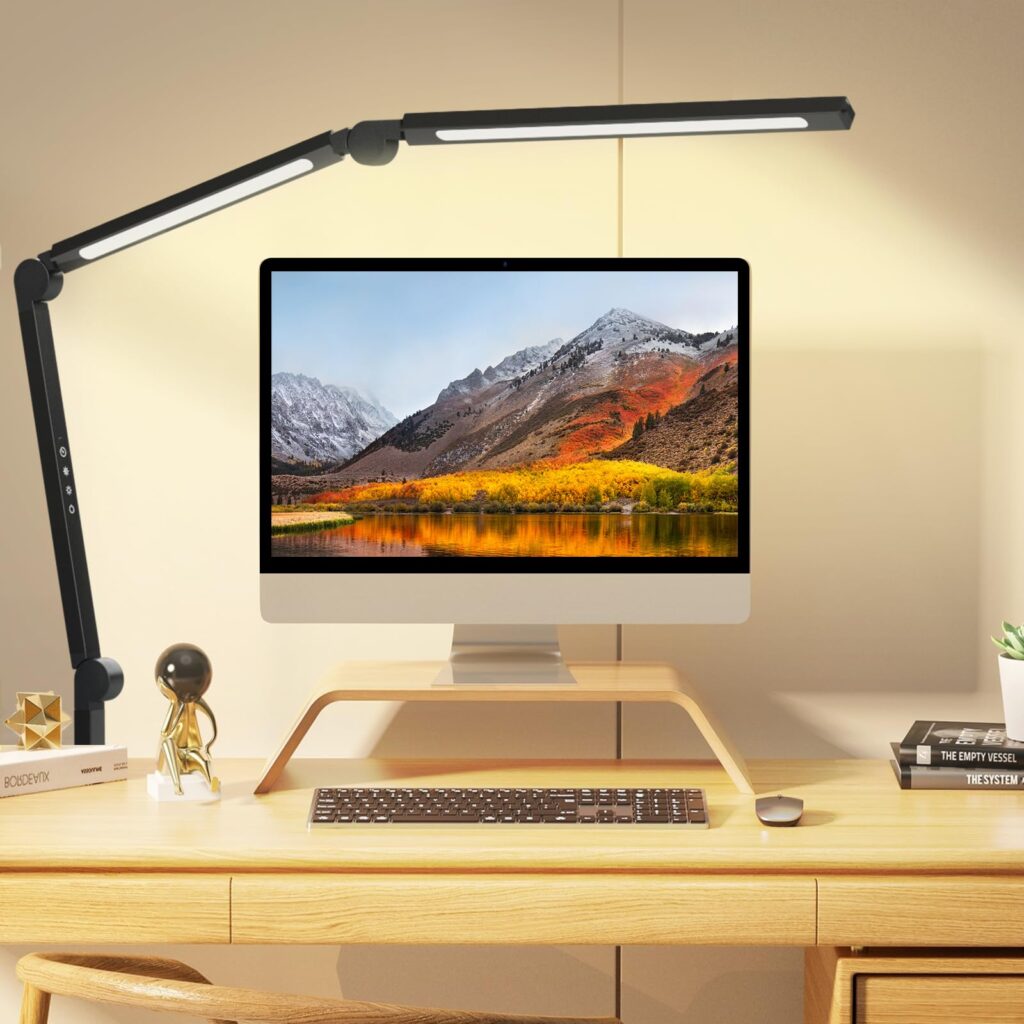 best desk lighting for productivity clean workspace