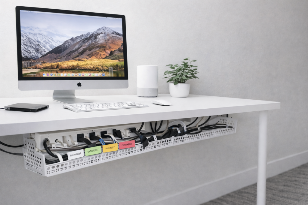 cable management kit for desk setup