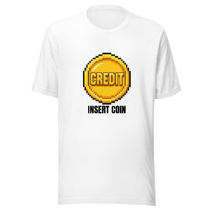 Insert Coin Retro Gaming T-Shirt White